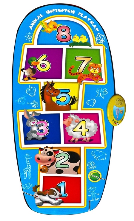 Коврик для игр Gerardos Toys Animal Hopscotch Mat SLW959, 138 см x 59 см