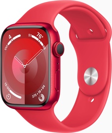 Умные часы Apple Watch Series 9 GPS, 45mm Aluminium Sport Band M/L, красный
