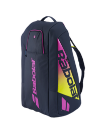 Teniso krepšys Babolat Pure Aero Rafa 9473, geltona/violetinė/tamsiai mėlyna, 90 l