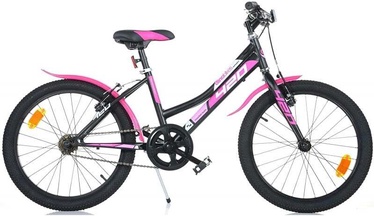 Velosipēds kalnu Dino Bikes Aurelia, 20 ", melna/rozā