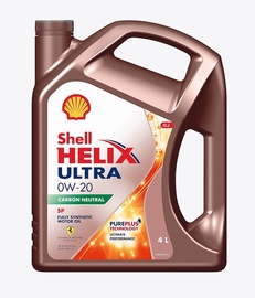 Машинное масло Shell Helix Ultra 0W - 20, синтетический, для легкового автомобиля, 5 л