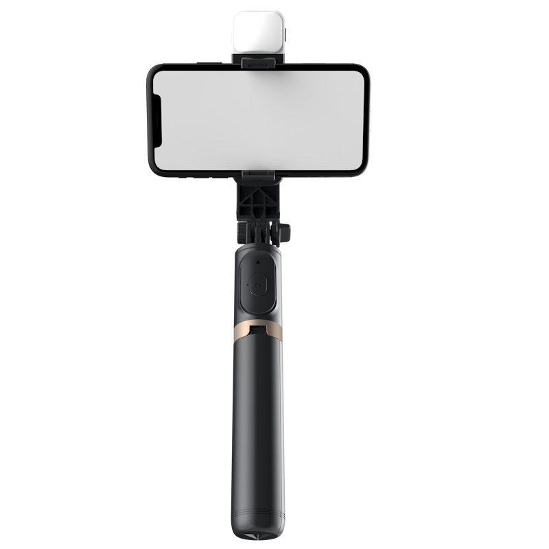 Elight Q03s 2в1 Сэлфи стик & Video WEB звонка Трипод штатив 76cm с LED & Пультом Черный