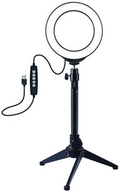 Apgaismojums Puluz Ring Lamp PKT3049B, melna