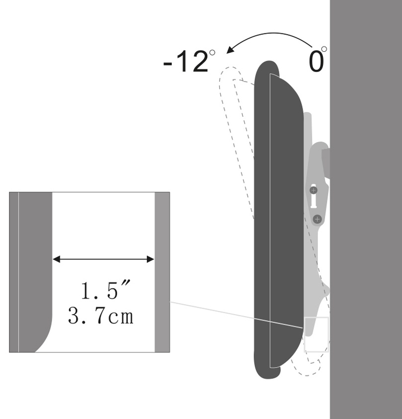 Полка Stell Accessories SHO 2041 Slim, 40-70″, 40 кг
