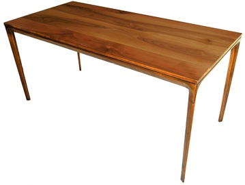 Pusdienu galds Kalune Design Fejita Small, valriekstu, 150 cm x 75 cm x 75 cm