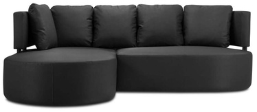 Kampinė lauko sofa Calme Jardin Barts 4 Seats, juoda, kairinė, 190 cm x 245 cm x 85 cm