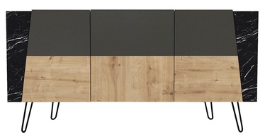 Komoda Kalune Design Fanten 804TRH3539, juoda/medžio, 46.8 x 150 cm x 74.6 cm