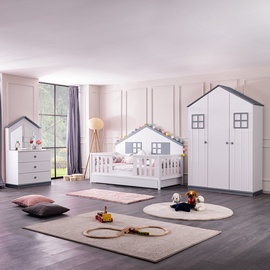Комплект мебели для спальни Kalune Design Fethýye G-Myy-3Kd-S, детская комната, белый/серый