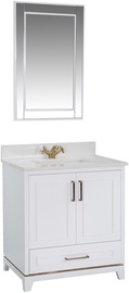 Комплект мебели для ванной Kalune Design Ontario 30, белый, 54 см x 75 см x 86 см
