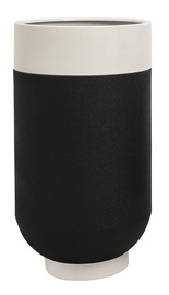 Puķu pods Kalune Design Decorative Pot 1018-1 253NSR1136, metāls, 400 mm, Ø 400 mm x 400 mm, balta/melna
