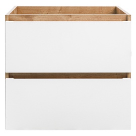 Шкаф для раковины Hakano Trave, белый/дубовый, 46 x 60 см x 57 см