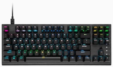 Klaviatūra Corsair K6 Pro K60 PRO TKL RGB CORSAIR OPX EN, juoda