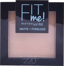 Pūderis Maybelline Fit Me Matte + Poreless 220 Natural Beige, 9 g