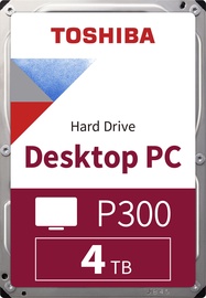 Kietasis diskas (HDD) Toshiba P300 Bulk, 3.5", 4 TB