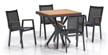 Välimööbli komplekt Kalune Design Samara, hall/pruun, 4 istekohta