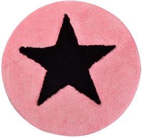 Vannas istabas paklājs Foutastic All Star 359CHL1693, melna/rozā, 90 cm x 90 cm