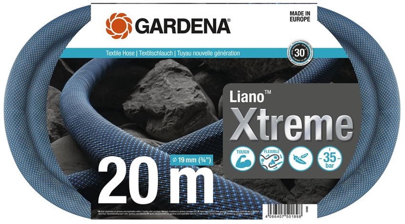 Поливочный шланг Gardena Liano Xtreme 18480-20, 19 мм, 20 м