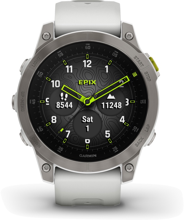 Nutikell Garmin epix™ (Gen 2) Sapphire, valge