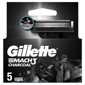 Лезвия Gillette Mach3 Charcoal, 5 шт.