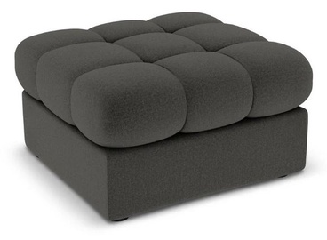 Pufs Micadoni Home Justin, tumši pelēka, 60 cm x 60 cm x 38 cm