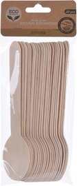 Ühekordne lusikas Mondex Natural Birchwood, 20 tk