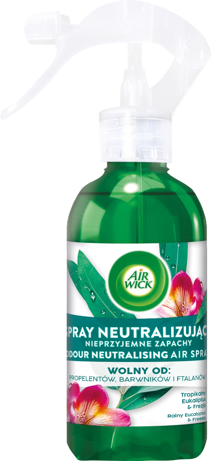 Õhuvärskendaja Air Wick atogrąžų eukaliptų ir frezijų kvapo, 0.237 l