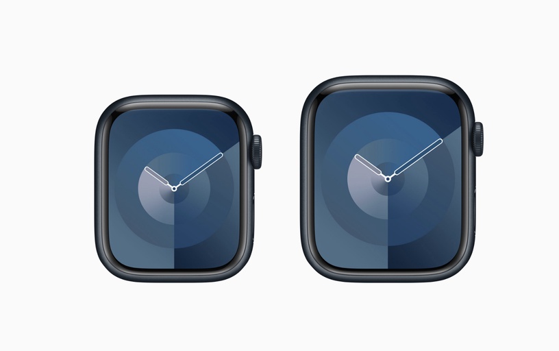 Умные часы Apple Watch Series 9 GPS + Cellular, 45mm Midnight Aluminium Midnight Sport S/M, черный
