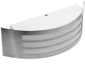 Āra sienas lampa GTV Astrit 27-80, 14W, E27, IP54, sudraba, 9 cm x 10 cm