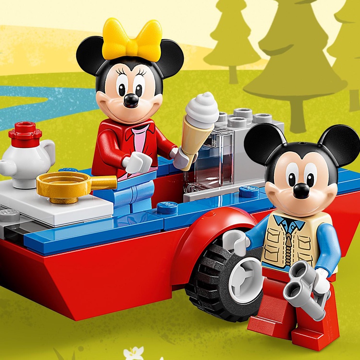 Konstruktors LEGO | Disney Mickey and Friends Mikipeles un Minnijas kempinga brauciens 10777, 103 gab.