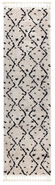 Ковровая дорожка Hakano Welben ZigZag, черный/коричневатый, 250 см x 60 см