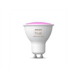 Лампочка Philips Hue White & Color LED, RGBW, многоцветный, GU10, 4.3 Вт, 230 - 350 лм