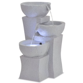 Dekoracija "Dekoratyvinis vidaus fontanas" VLX Fountain LED, 27.2 cm x 27.8 cm x 39.5 cm, pilka