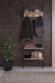 Põrandanagi Kalune Design Nina 379VLV2901, must/hele pruun, 26 cm x 54 cm x 180 cm