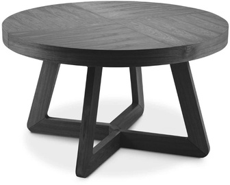Обеденный стол c удлинением Micadoni Dustin 2, черный, 1300 - 2300 мм x 1300 мм x 760 мм