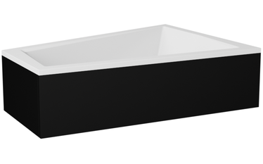 Vann, sisseehitatav Besco Intima Duo, 125 cm x 170 cm x 41.5 cm, parempoolne