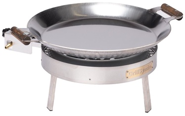 Paella valmistamise grillikomplekt GrillSymbol Pro 460 Inox, 46 cm x 46 cm