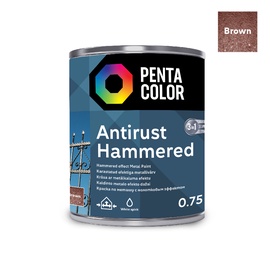 Emailvärv Pentacolor Anti Rust Hammered, 0.75 l, pruun