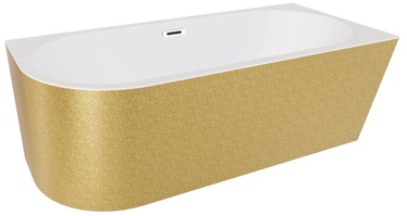 Vann, teisaldatav Besco Zoya Glam Gold, 170 cm x 80 cm x 59 cm, parempoolne