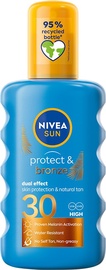 Pretiedeguma sprejs Nivea Sun Protect & Bronze SPF30, 200 ml
