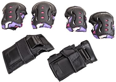 Kūno dalių apsaugos priemonė Fila Jr Girl FP Gears, XXS, juoda/rožinė