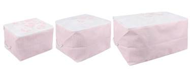 Комплект мешков для одежды Mijolnir Storage Bag Set, 64 см x 41 см, розовый, полиэстер, 3 шт.