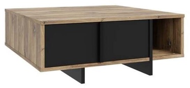 Kohvilaud Forte Jokkaz, must/tamm, 100 cm x 100 cm x 40.8 cm