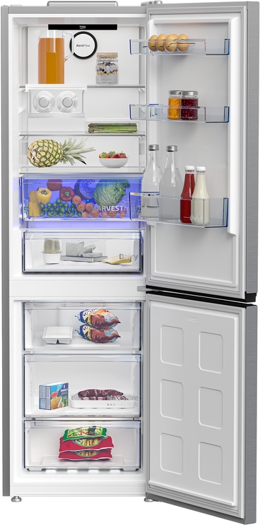 Ledusskapis Beko B5RCNA366HXB, saldētava apakšā