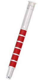 Ручка Fuliwen 2024C, серебристый/красный, 1 мм