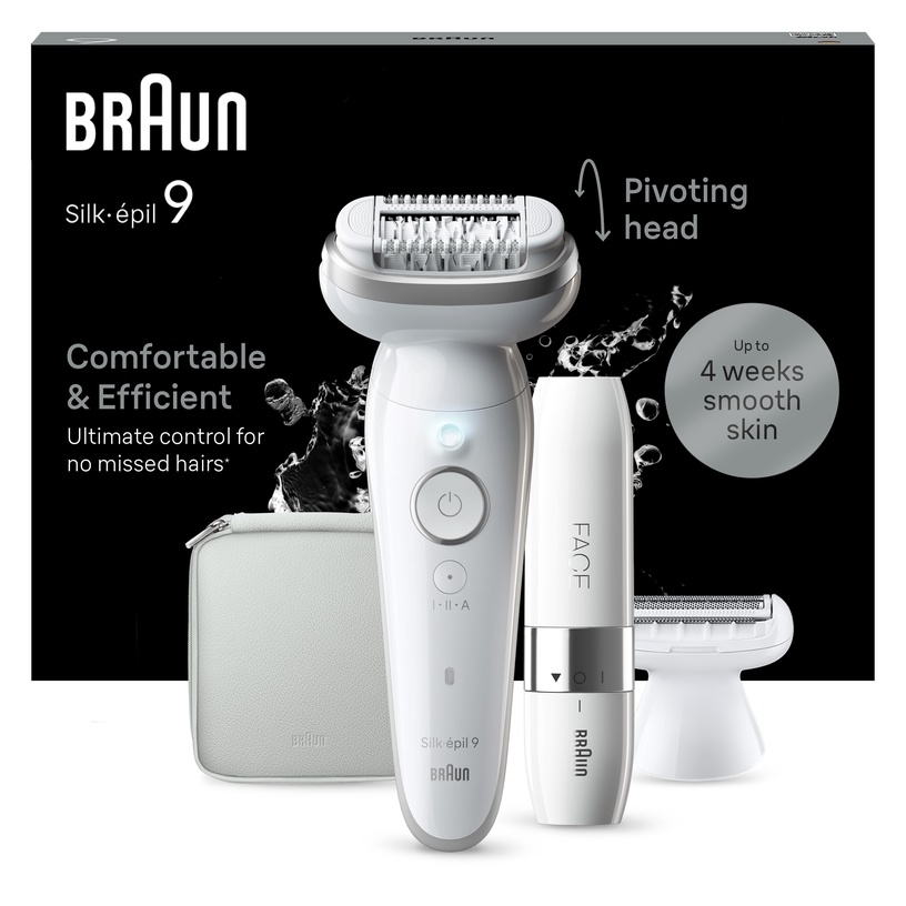 Epilaator Braun Silk•épil 9 SES9-341, valge