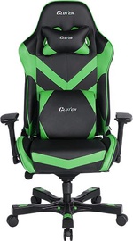 Spēļu krēsls Clutchchairz Throttle Charlie Premium, 50 x 42 x 47 - 57 cm, melna/zaļa