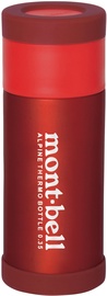 Termopudele Mont-Bell Alpine Thermo Bottle, 0.35 l, sarkana