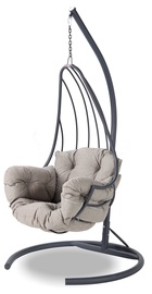 Садовое кресло, напольный Kalune Design Single 561CLR1534, серый/антрацитовый