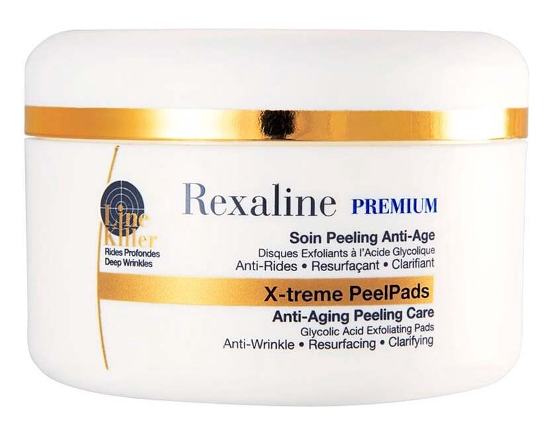 Скраб для лица для женщин Rexaline Premium X-Treme anti-aging peeling care, 30 pads, 60 мл