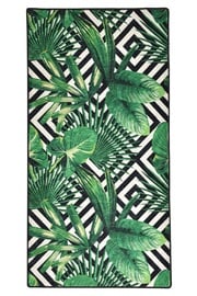 Ковровая дорожка Conceptum Hypnose Tropic 882CHL1570, белый/черный/зеленый, 200 см x 80 см